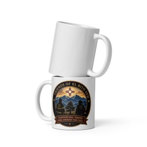 White glossy mug